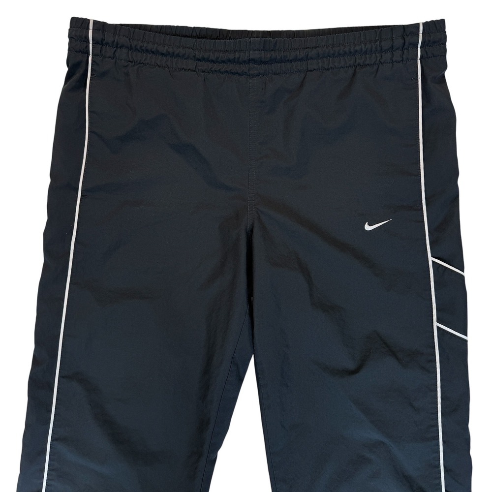 Nike Track Pants Mens Large* Black Mesh Lining Zipper Cuffs Athletic Comfort SEE